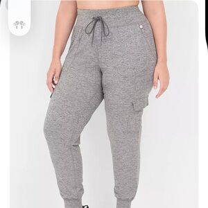 Livi Active/ Lane Bryant Heather Gray Joggers 1x
